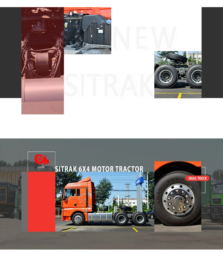 China Sitrak C7h 480HP 6X4 Tractor Truck 480HP 10 Wheeler Used Tractor Head Truck for Sale