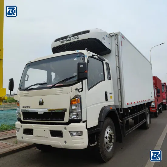 Cina Sinotruk/HOWO 4X2 congelatore per trasportatore da 5 tonnellate/10 tonnellate che raffredda il furgone da carico/luce/camion/alimento/congelatore/veicolo frigorifero/prezzo del camion per refrigerato/congelamento/scatola